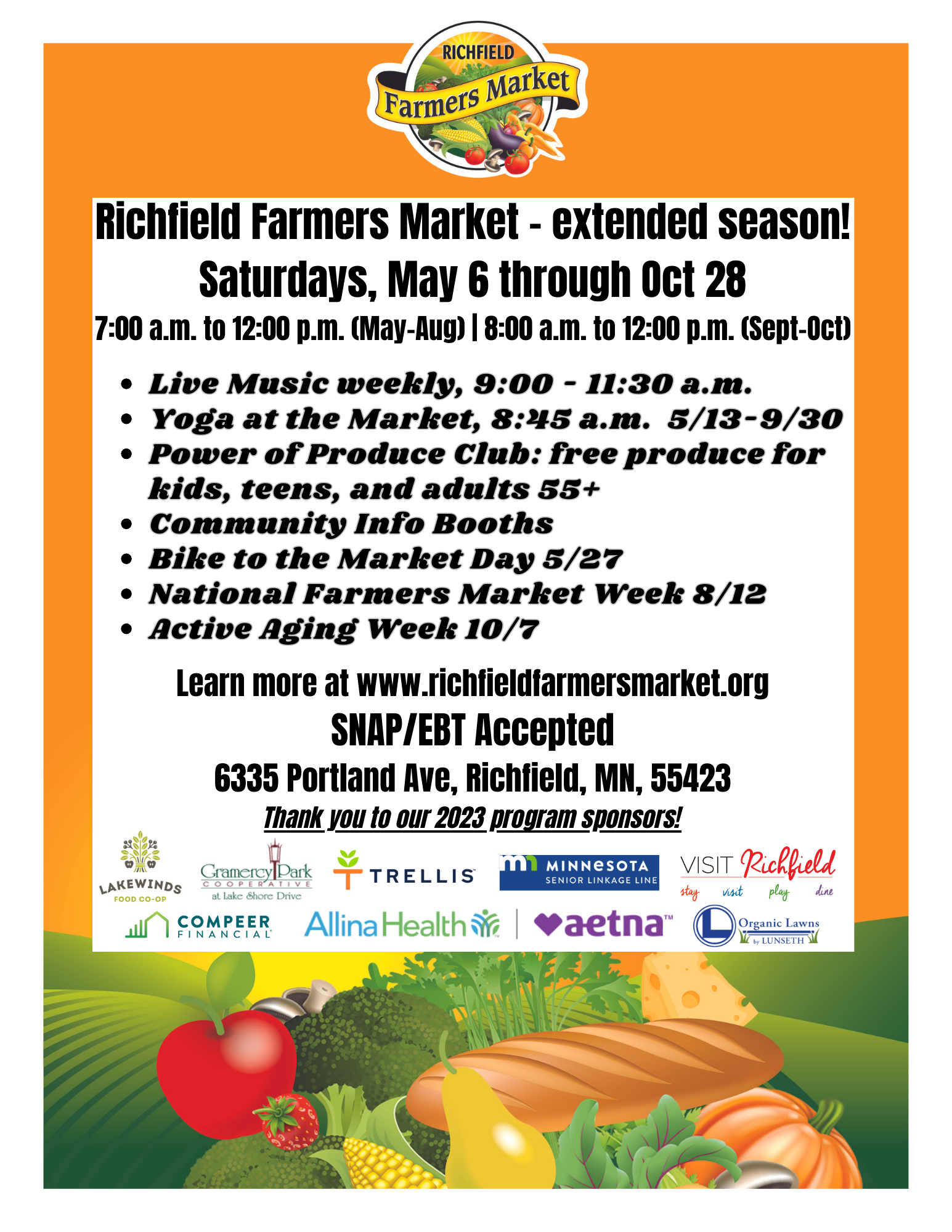 Richfield Farmers Market Newsletter 5/3 Boletín del mercado de